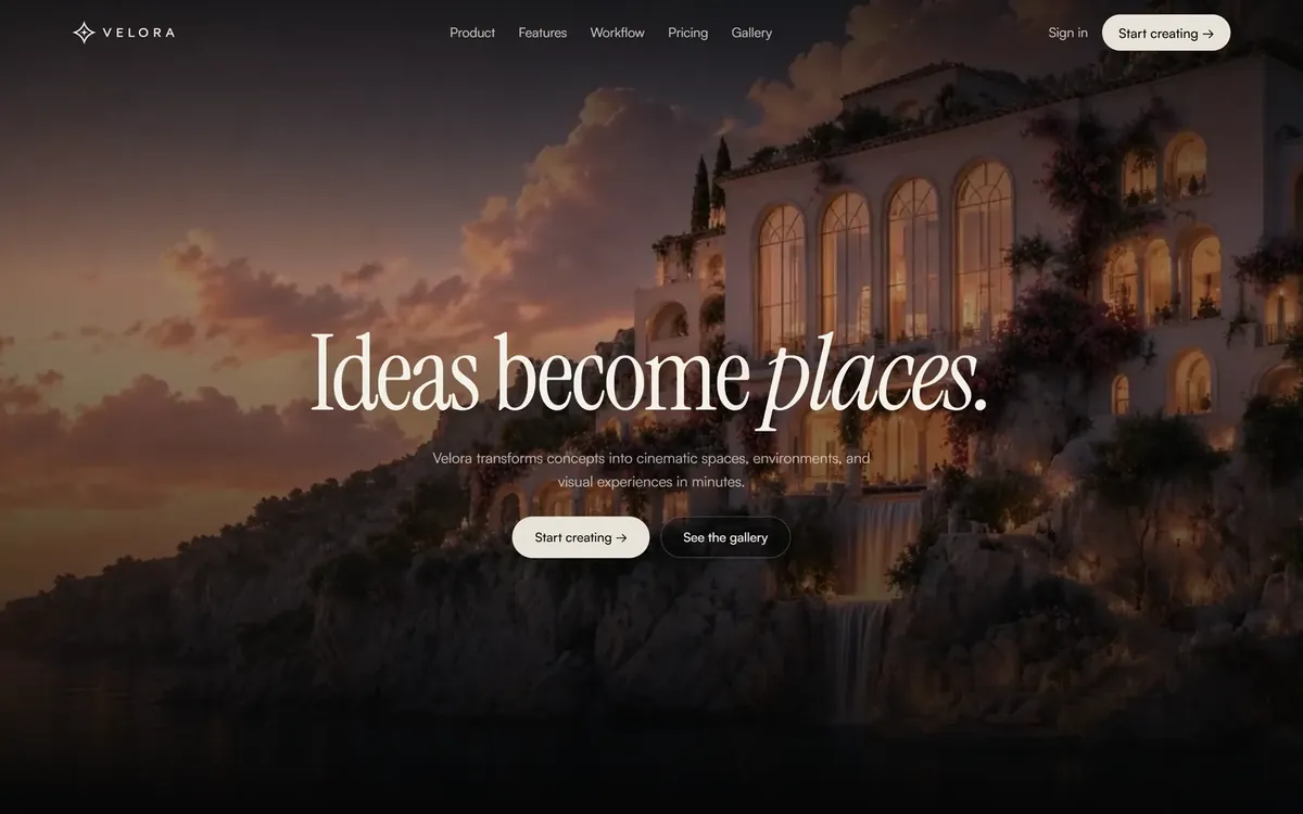 Velora, product site